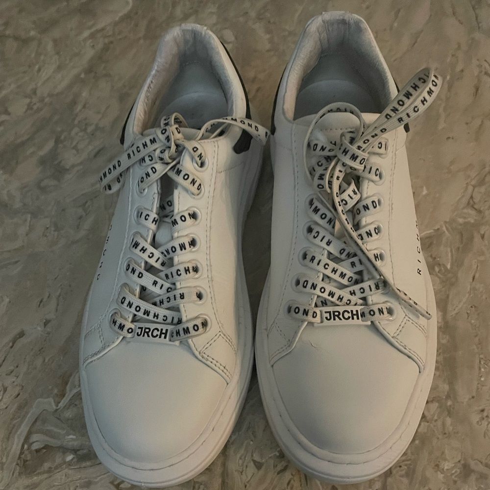 JOHN RICHMOND/Size 7/Black & White Sneakers /Worn Twice
